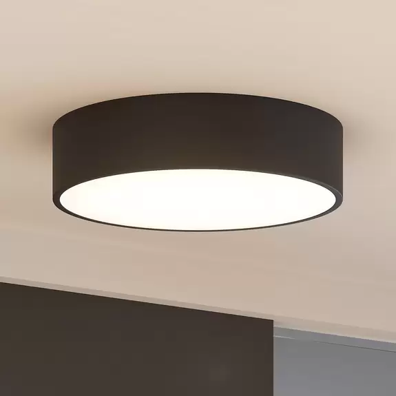 Lampenwelt Arcchio Noabelle LED-Deckenlampe, schwarz, 40 cm