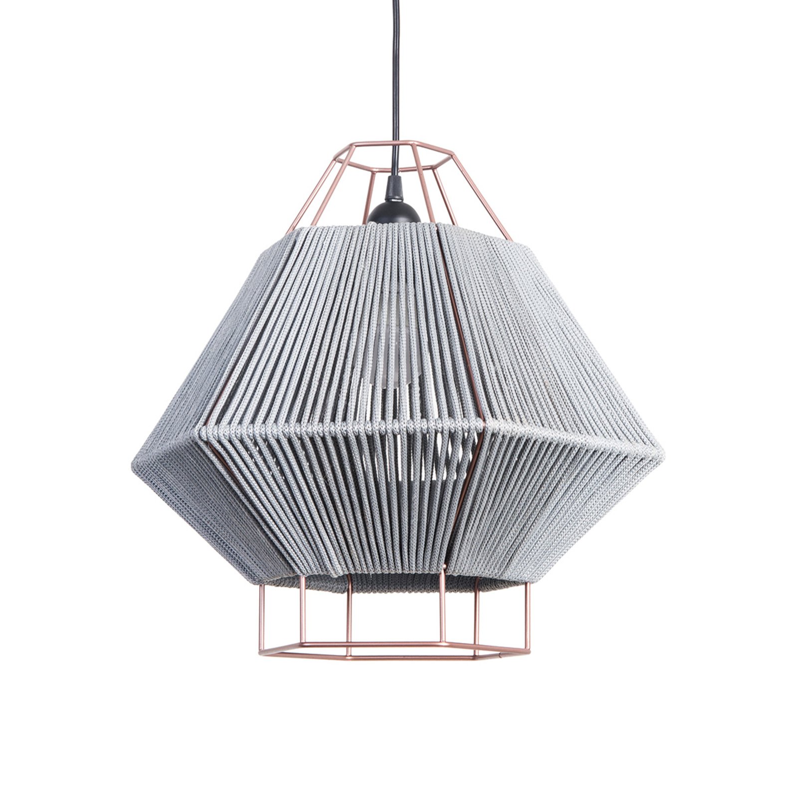 Hanglamp Legato met Cord, hoogte 38,1 cm, grijs
