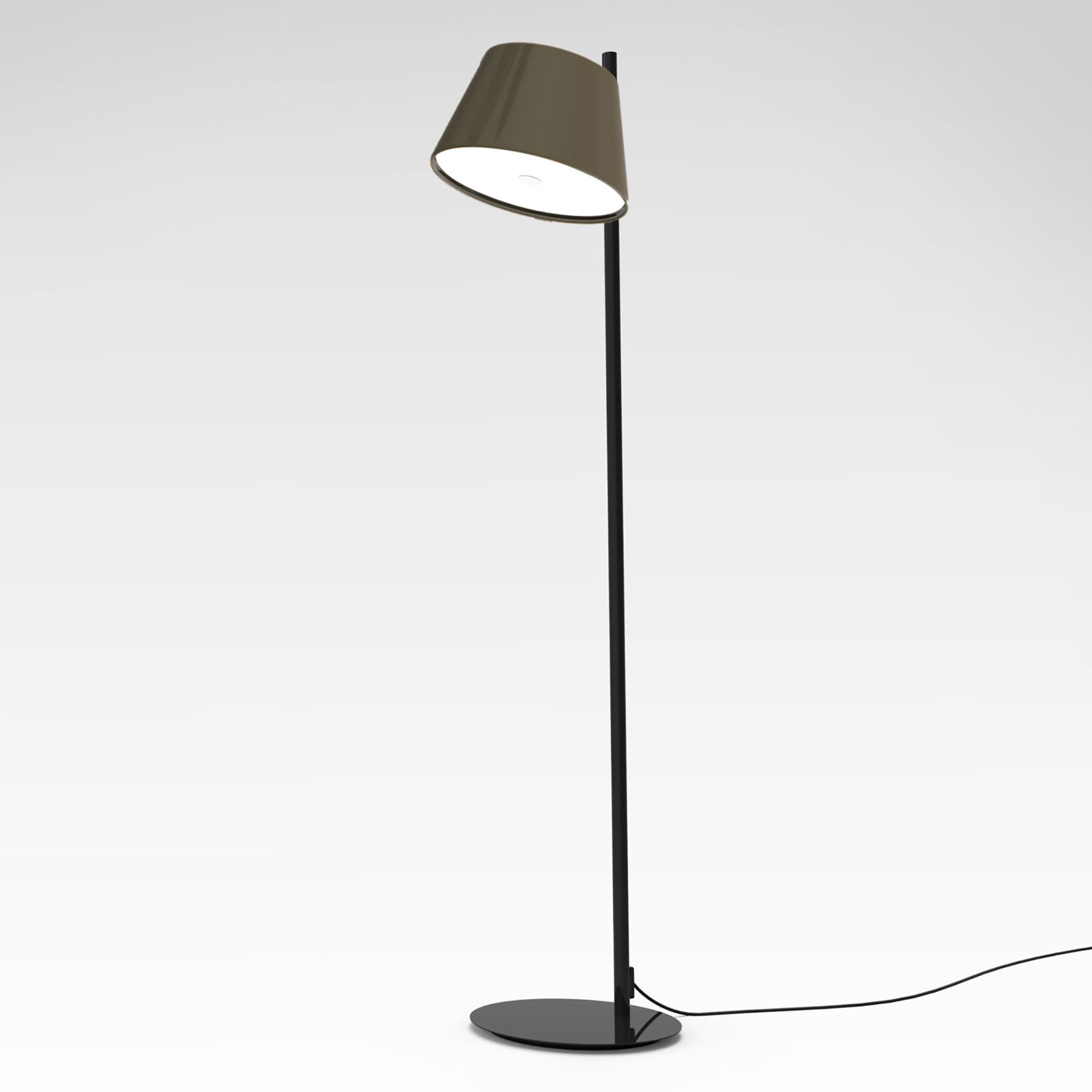 MARSET Tam Tam P vloerlamp, 1-lamp, bruingrijs