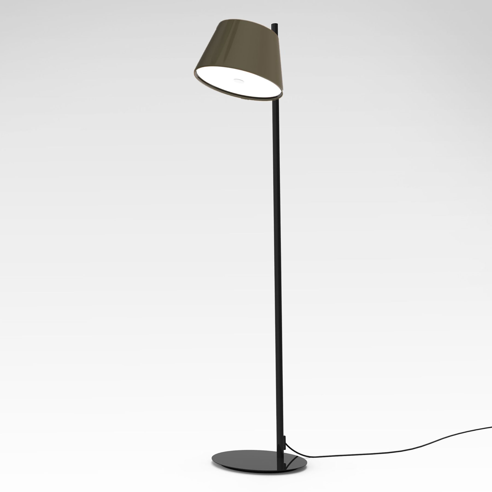 MARSET Tam Tam P piantana, 1 luce, grigio-marrone