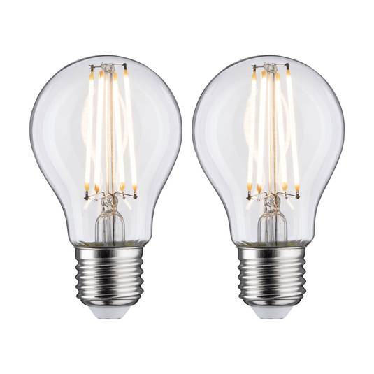 LED-Lampe E27 7W Filament 2.700K klar 2er-Packung