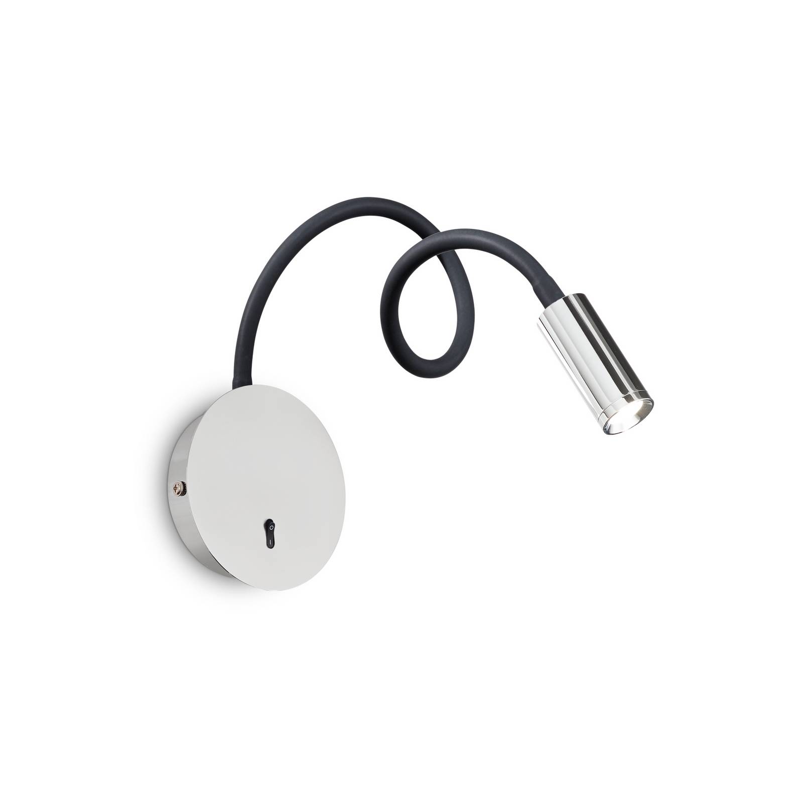 Ideal Lux LED-Wandlampe Focus 2, chromfarben, 55 cm, Flexarm günstig online kaufen