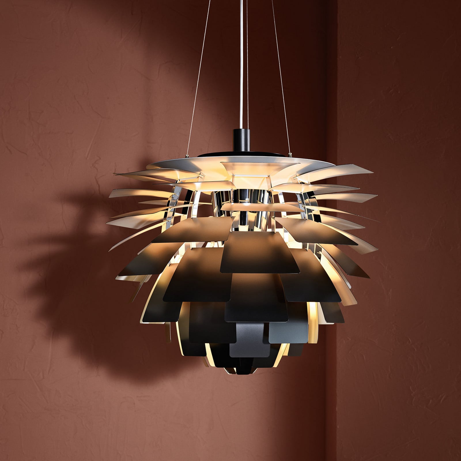 PH Artichoke V4 h&auml;nglampa, svart, &Oslash; 60 cm Louis Poulsen - Vardagsrum - Skandinavisk - Metall - Med en ljusk&auml;lla