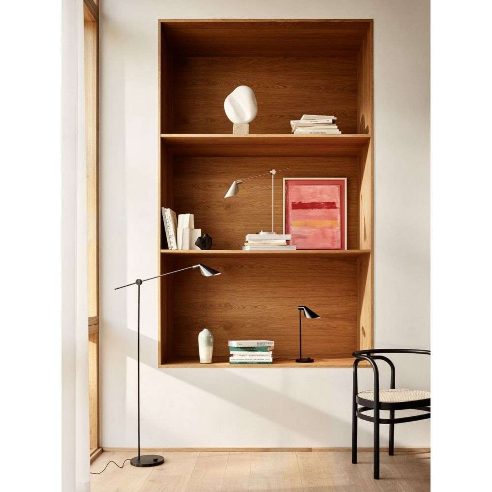 MS Series MS021 Tischleuchte Black PVD FRITZ HANSEN - Wohnzimmer - Metall