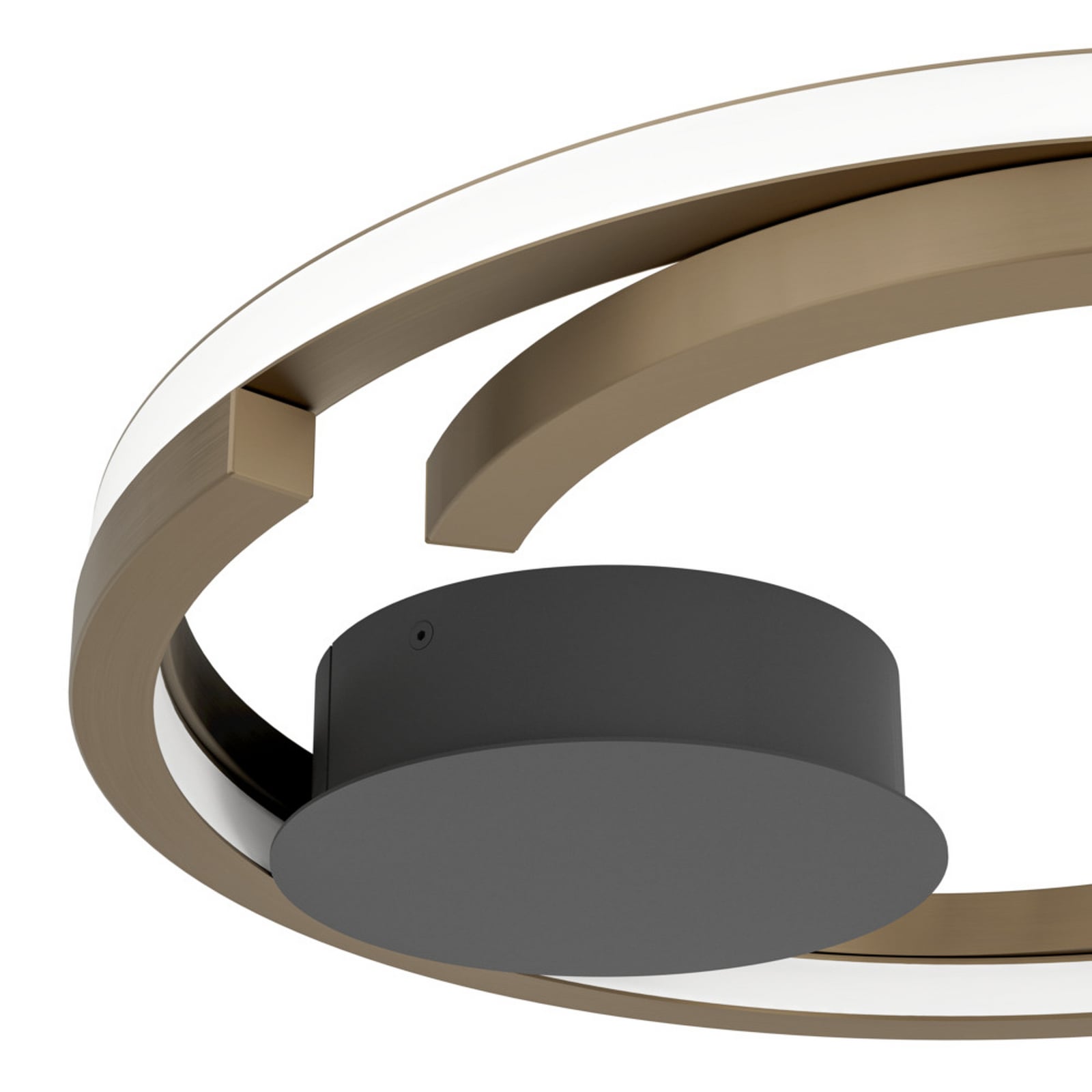 Candeeiro de teto LED EGLO MEZZOMONTE, bronze, Ø 48 cm, CCT Candeeiro de teto LED EGLO MEZZOMONTE, bronze, Ø 48 cm, CCT