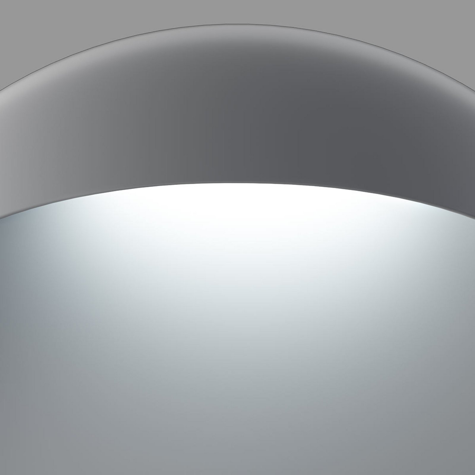 Flindt Seinävalaisin Ø300 3000K Alu Grey - Louis Poulsen