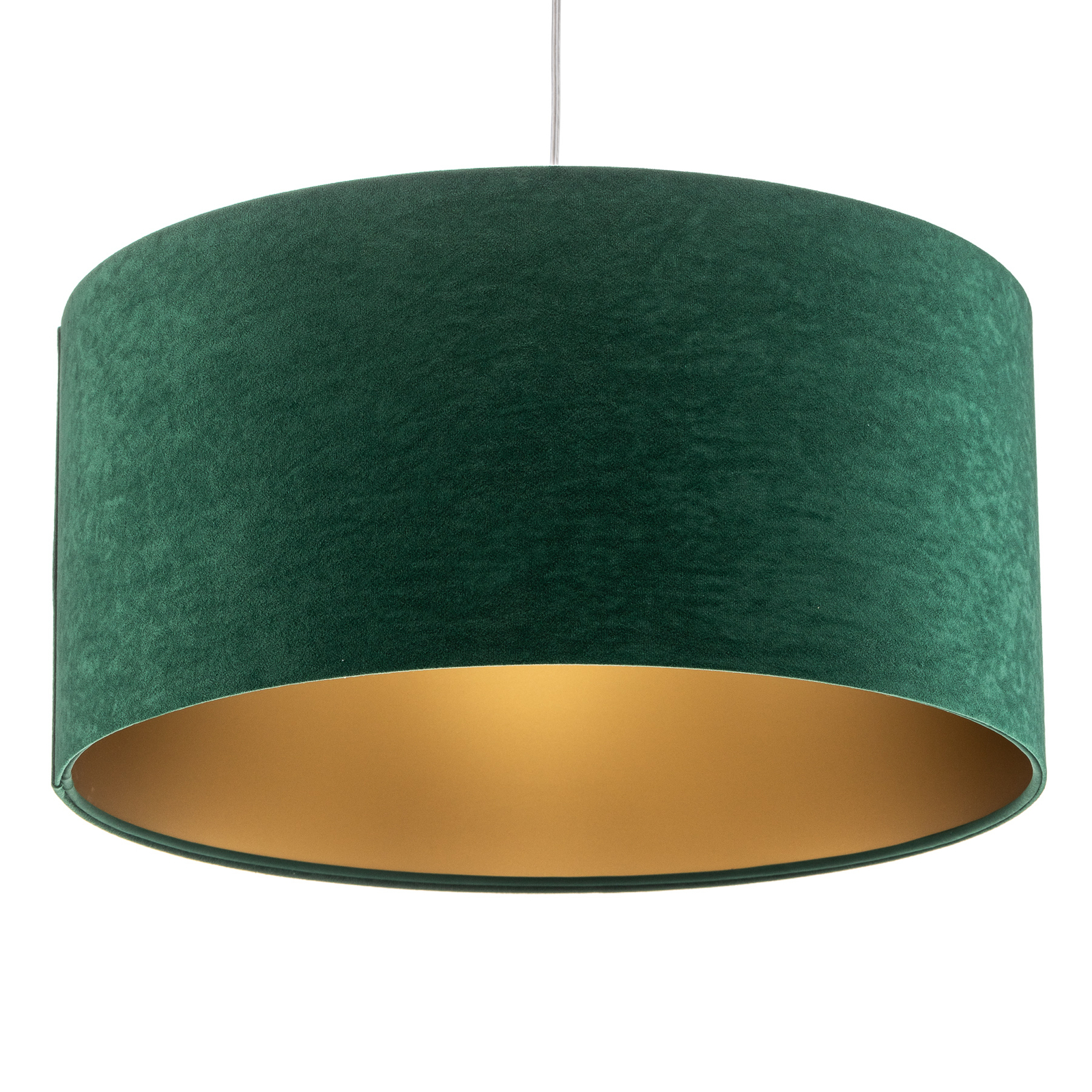 Lámpara colgante Salina, verde/oro, Ø 50cm