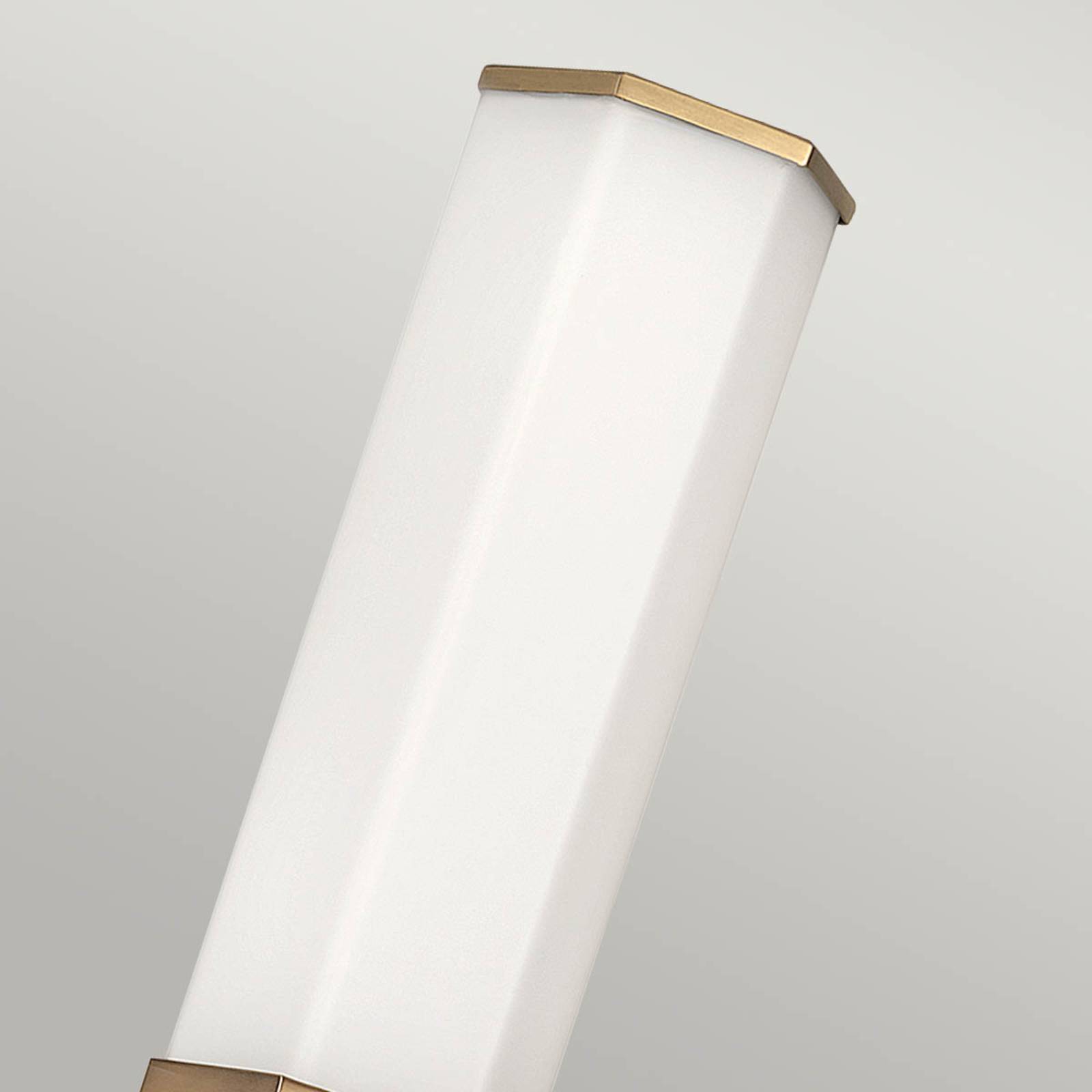 Photos - Chandelier / Lamp Quintiesse Facet Single LED bathroom wall light 3,000 K brass 