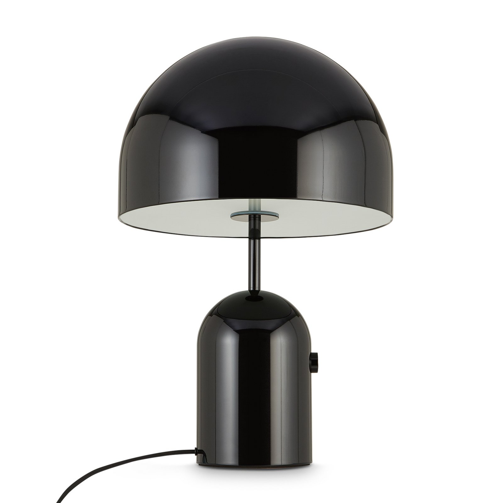 Tom Dixon LED table lamp Bell, black, height 43 cm, steel