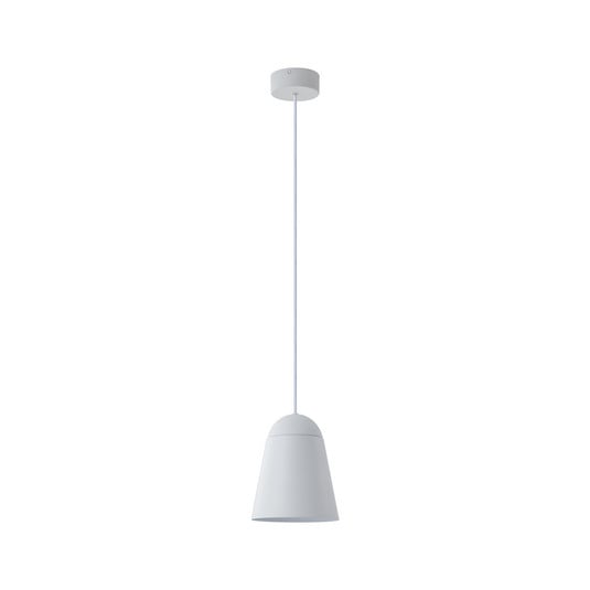 Lampa wisząca Montes, biała, Ø 20 cm, aluminium - Nola
