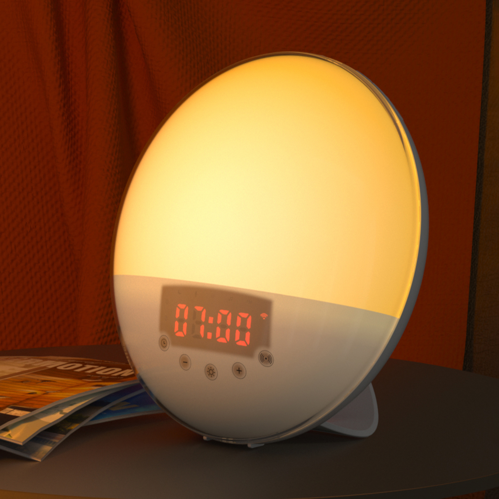 Prios Helinova WiFi light alarm clock FM radio RGB