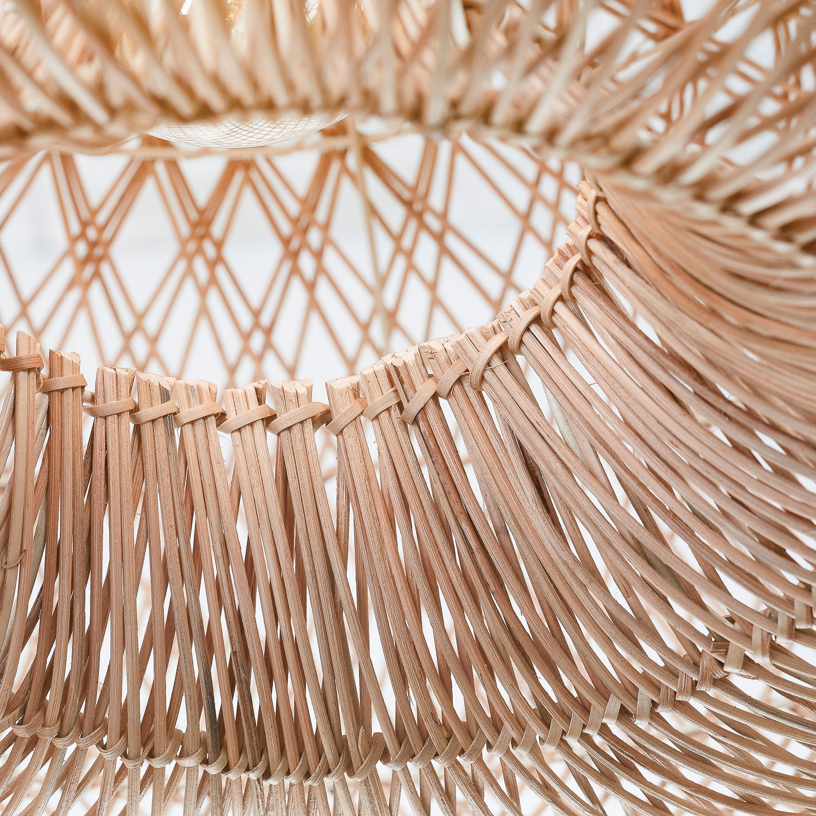 GOOD & MOJO Suspension Arizona, naturel, Ø 70 cm, rotin, E27