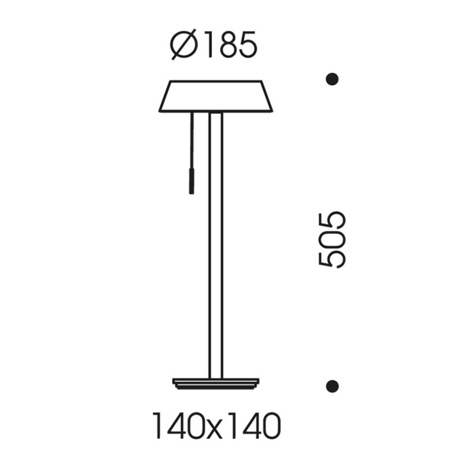 OLIGO Glance LED-bordlampe, hvit matt