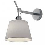 Tolomeo Parete Diffusore Aplică de Perete ø32 Grey Satin - Artemide