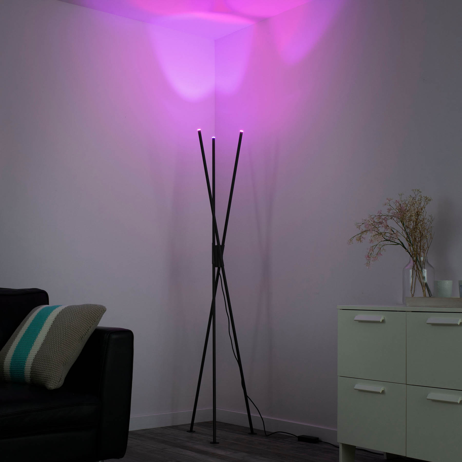 Paul Neuhaus Q-PETER LED stojací lampa, RGB/CCT
