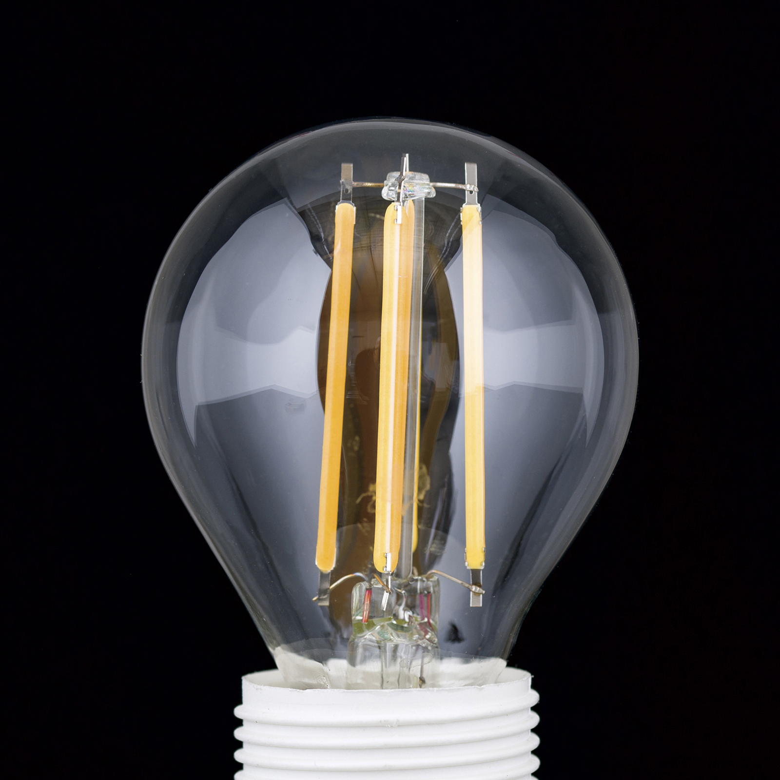 LED-Lampe E27 G45 4,5W Filament klar 827 dimmbar