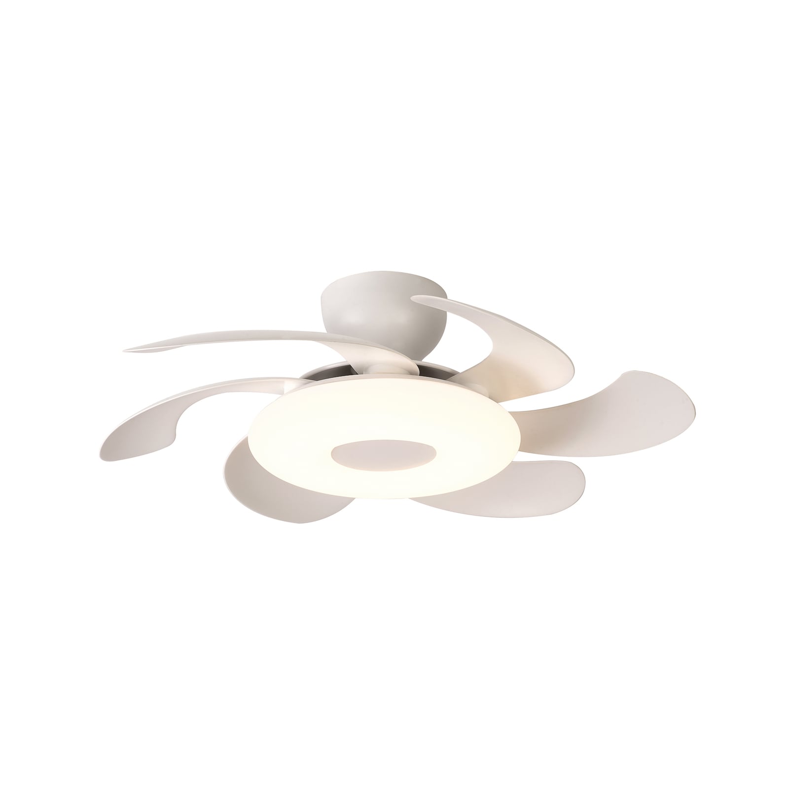 LED plafondventilator Flower wit DC-motor stil CCT - Mantra