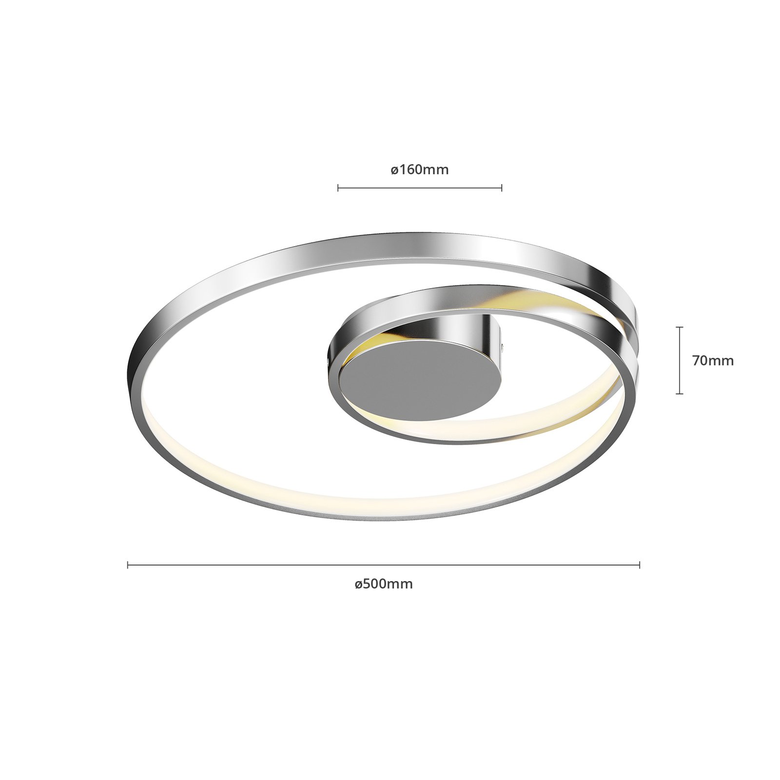 Maire Loftlampe Chrome - Lucande