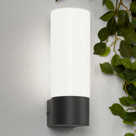 Fraaie buitenwandlamp Gray, zonder sensor