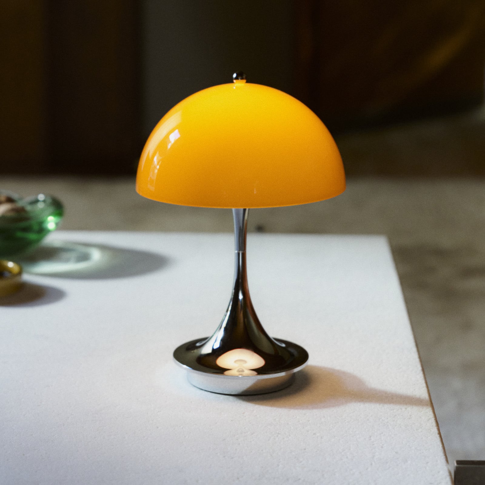 Panthella 160 Portable Original, opal-orange Louis Poulsen - Terrasse - Design - Plastik - Rund
