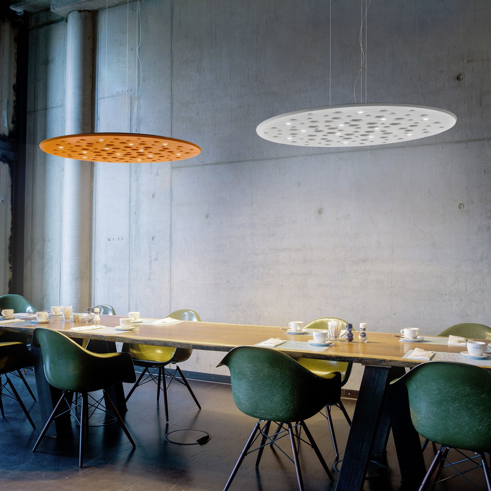 Artemide Silent Field 2.0, LED hanglamp beneden