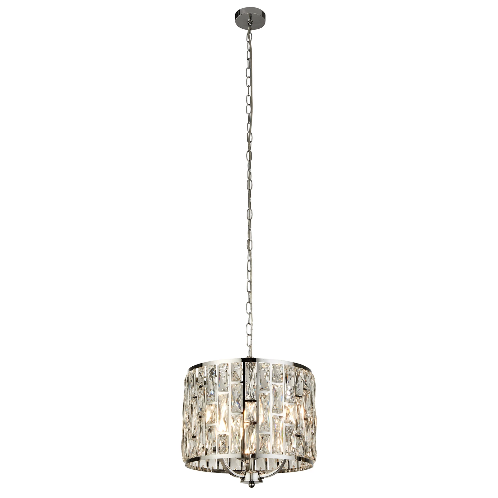 Suspension Bijou, abat-jour à cristaux, Ø 38 cm
