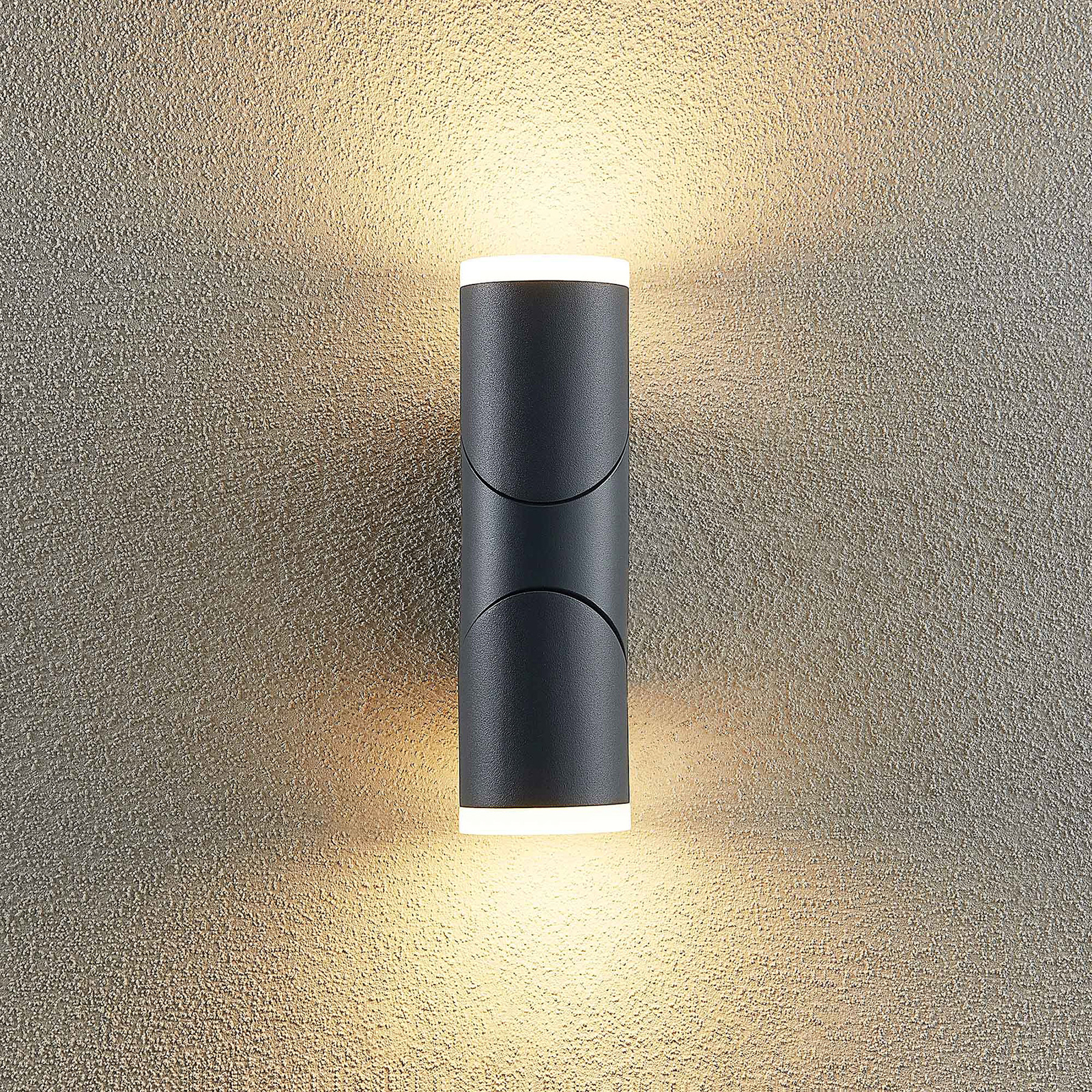 Lindby Aspyn LED-Außenwandleuchte, 2fl