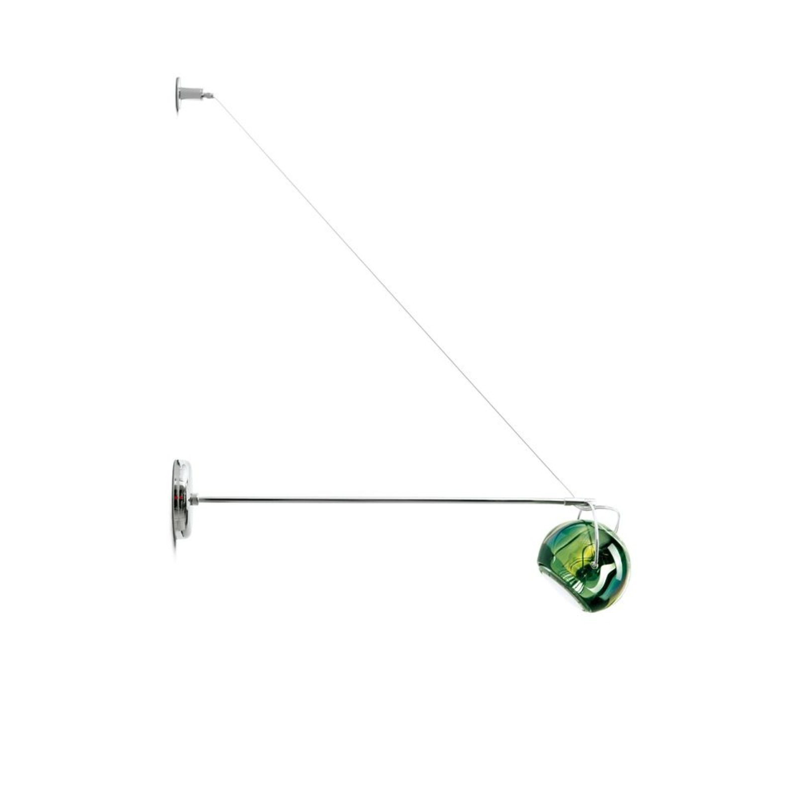 Beluga Aplică de Perete cu Suspension Arm Green - Fabbian