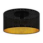 Deckenlampe Varillas in Schwarz/Gold