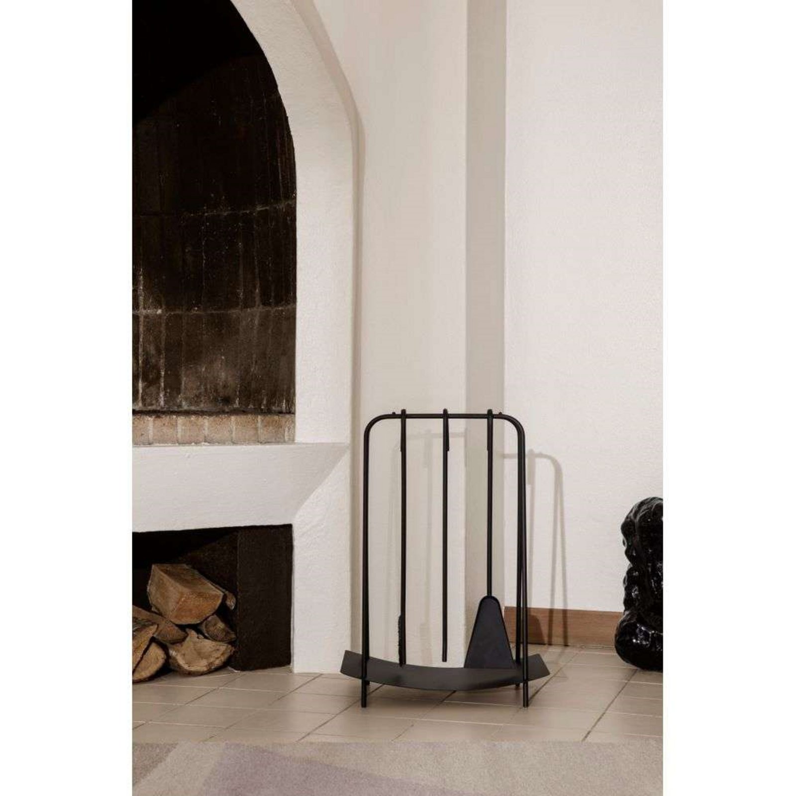 Port Fireplace Tools Black - Ferm Living