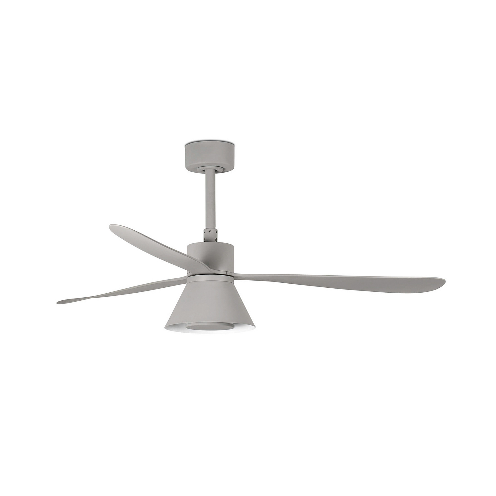 Ventilator de tavan cu LED Amelia Cone L, gri, curent continuu, silențios, 132