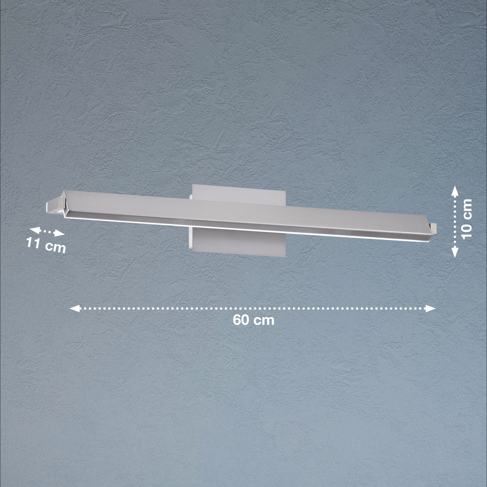 LED wall lamp Pare TW, dimmer, 3 light colours 60cm