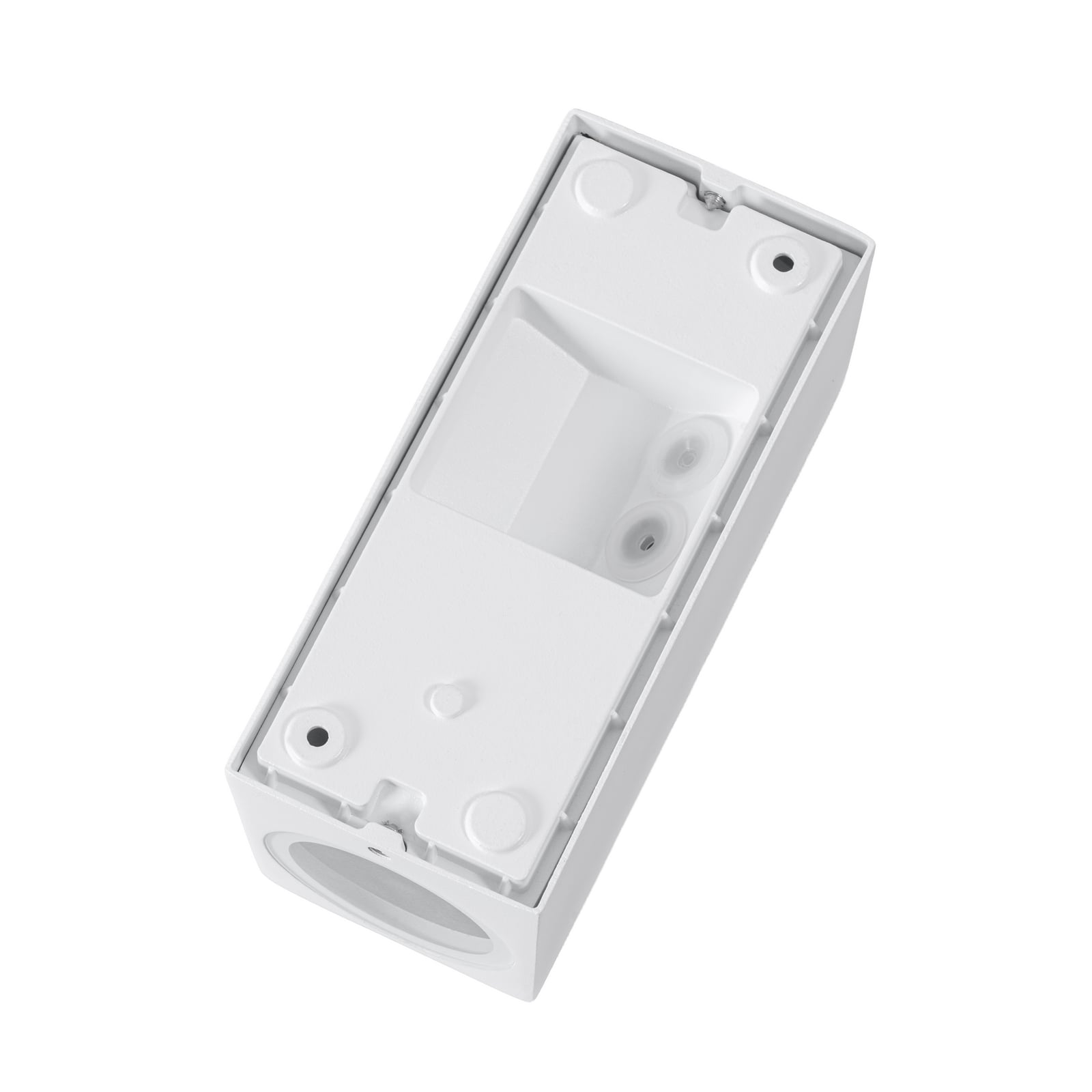 Lucande outdoor wall light Xava, up/down, white, 2-bulb, GU10