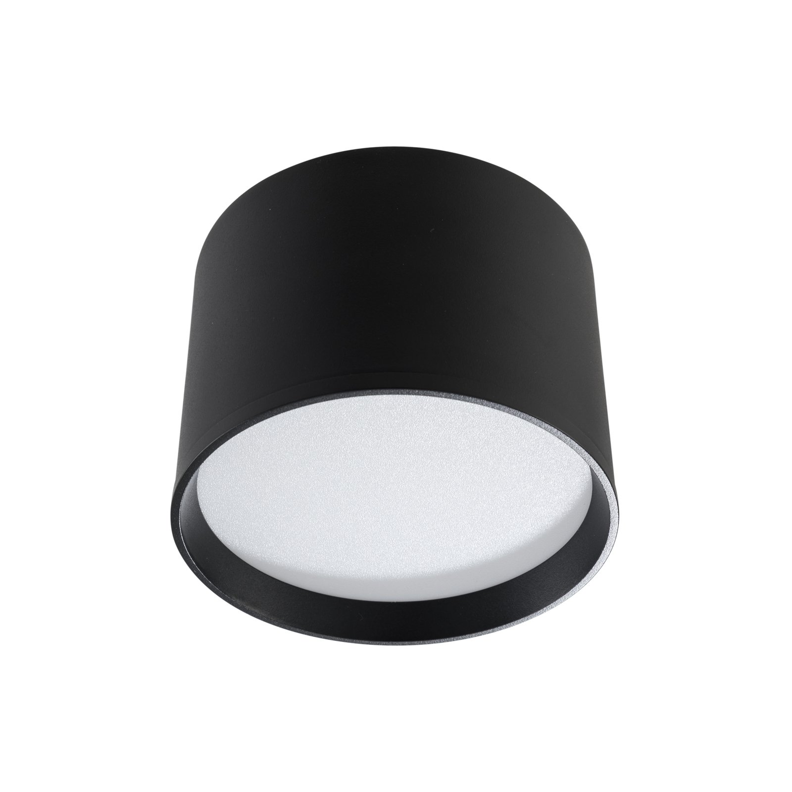 Lindby spot LED Nivoria, Ø 12 cm, noir sable, aluminium
