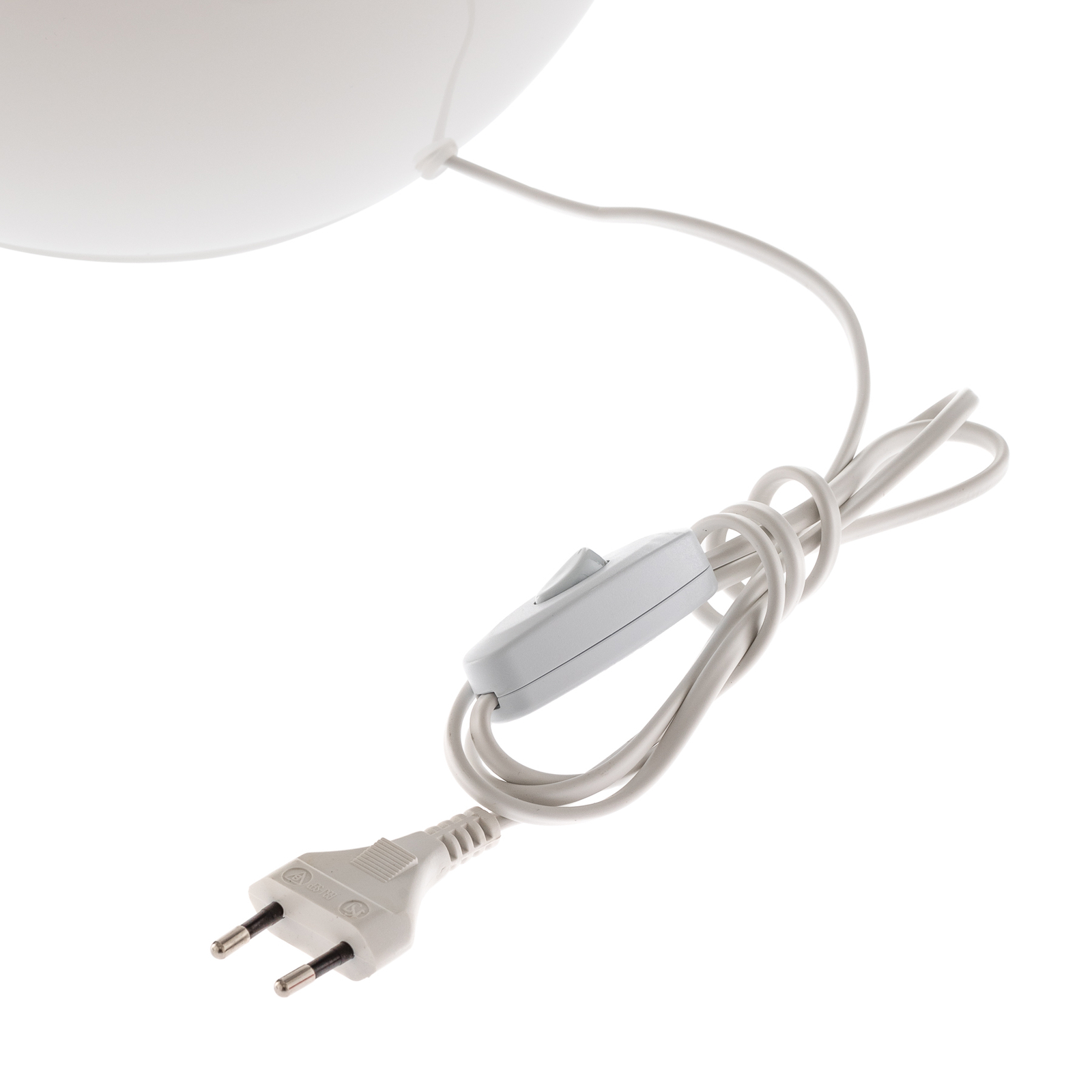 Lacrima bordlampe, hvid/sølv