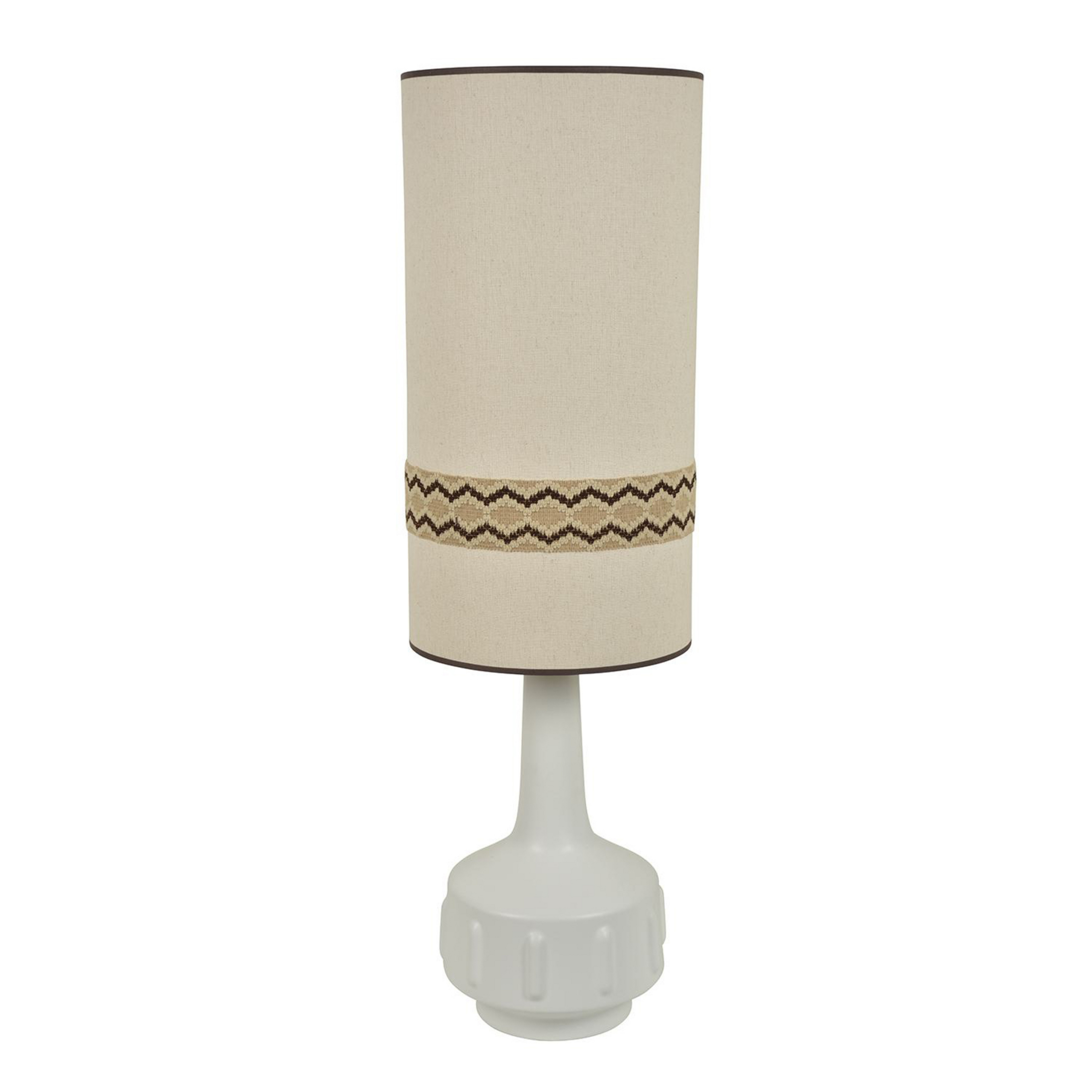 Jimmy vloerlamp wit/beige rand 121 cm - MARKET SET