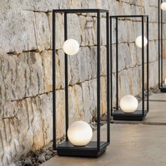 Karman Abachina lámpara pie LED IP65 103cm negro