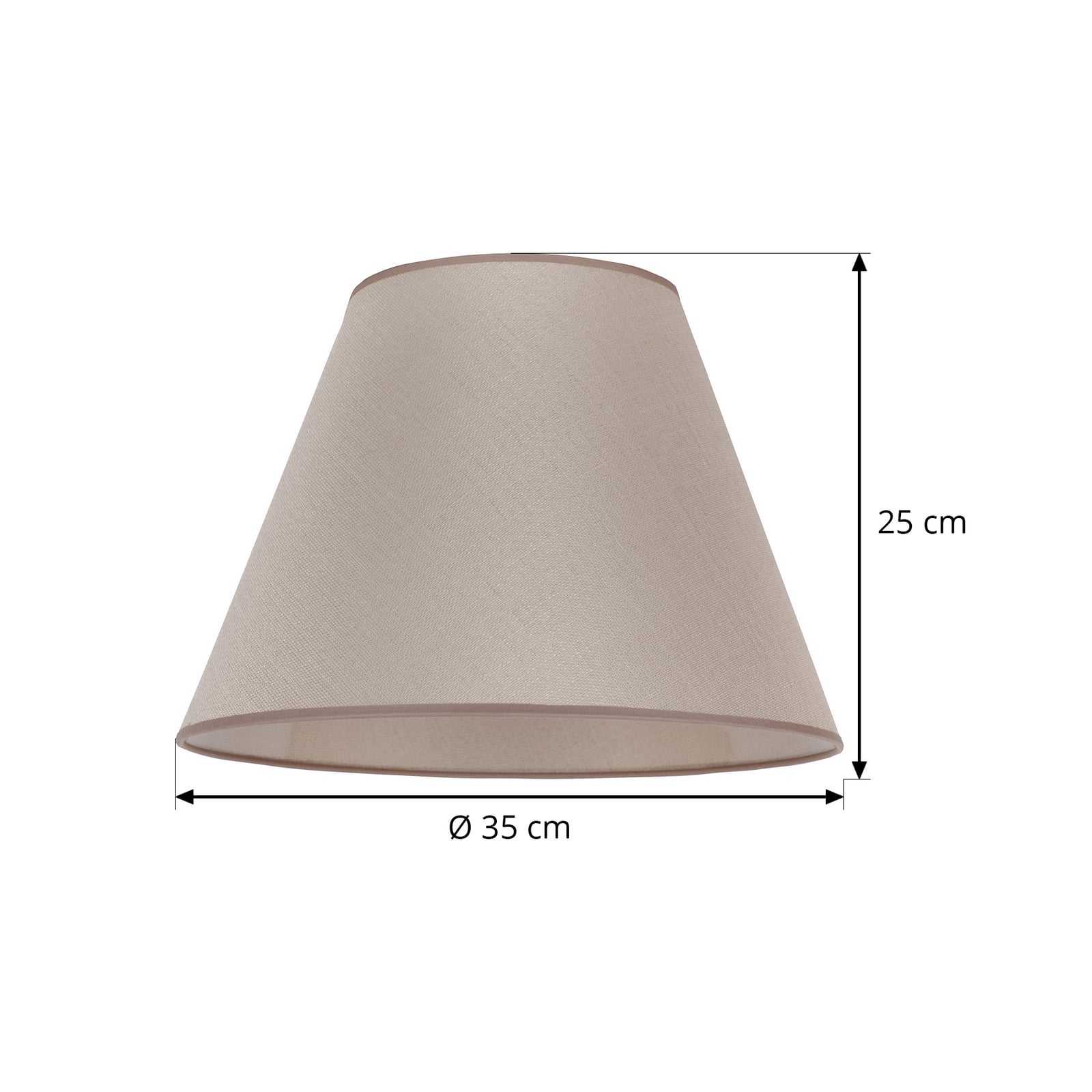 Lampenschirm Sofia Höhe 25 cm, veroni beige