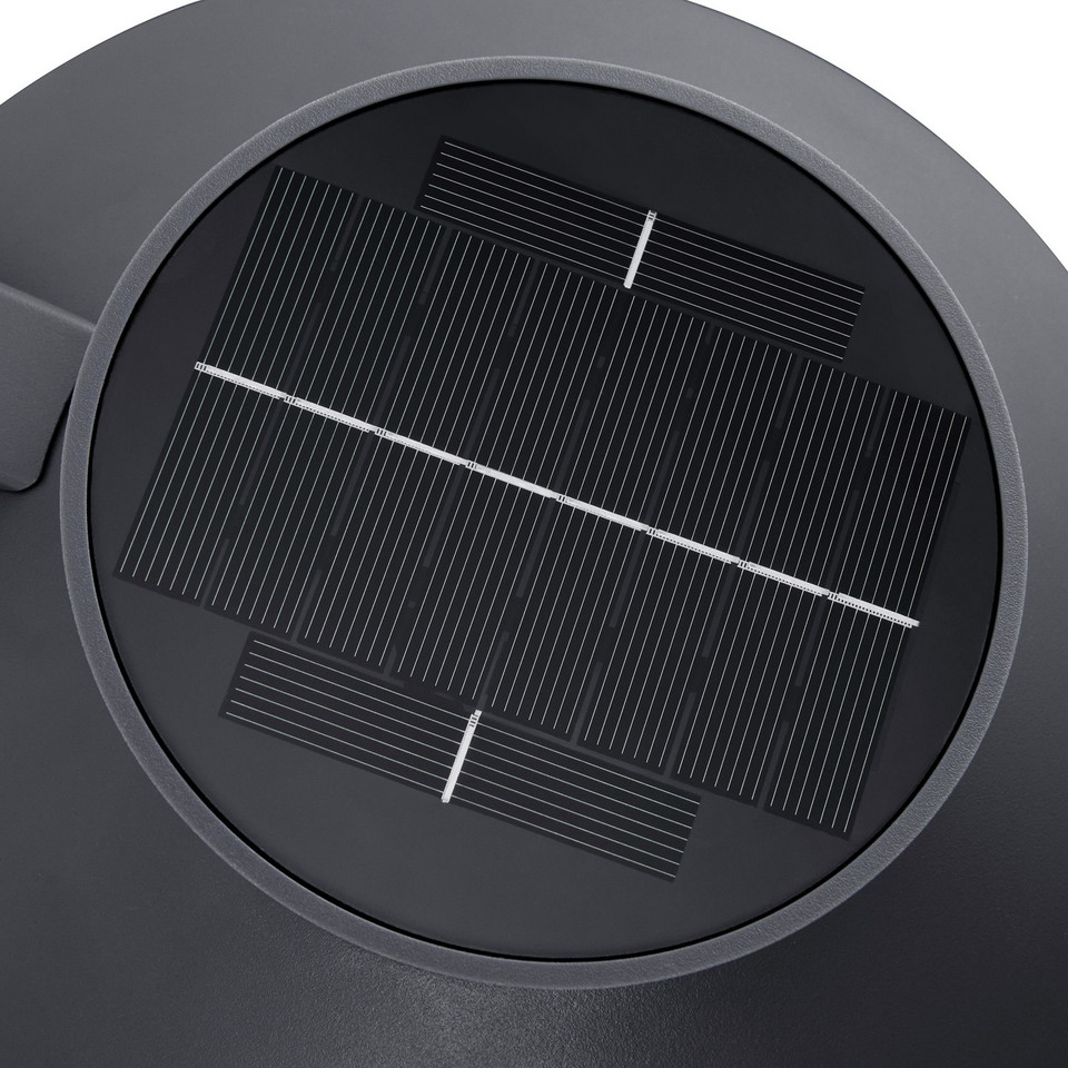 Nordlux Justina Solar utomhusvägglampa, svart från Nordlux