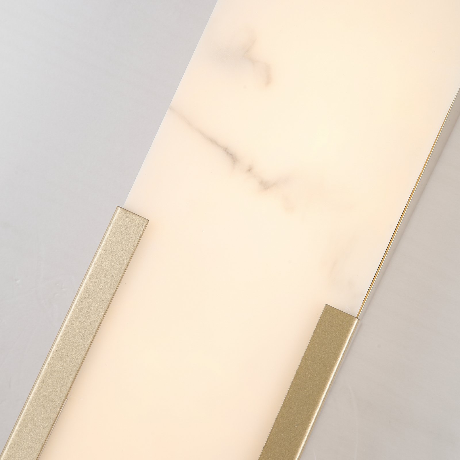 LED vannas istabas sienas lampa Opaline Augstums 50 cm zelta krāsā Metāls/sveķi