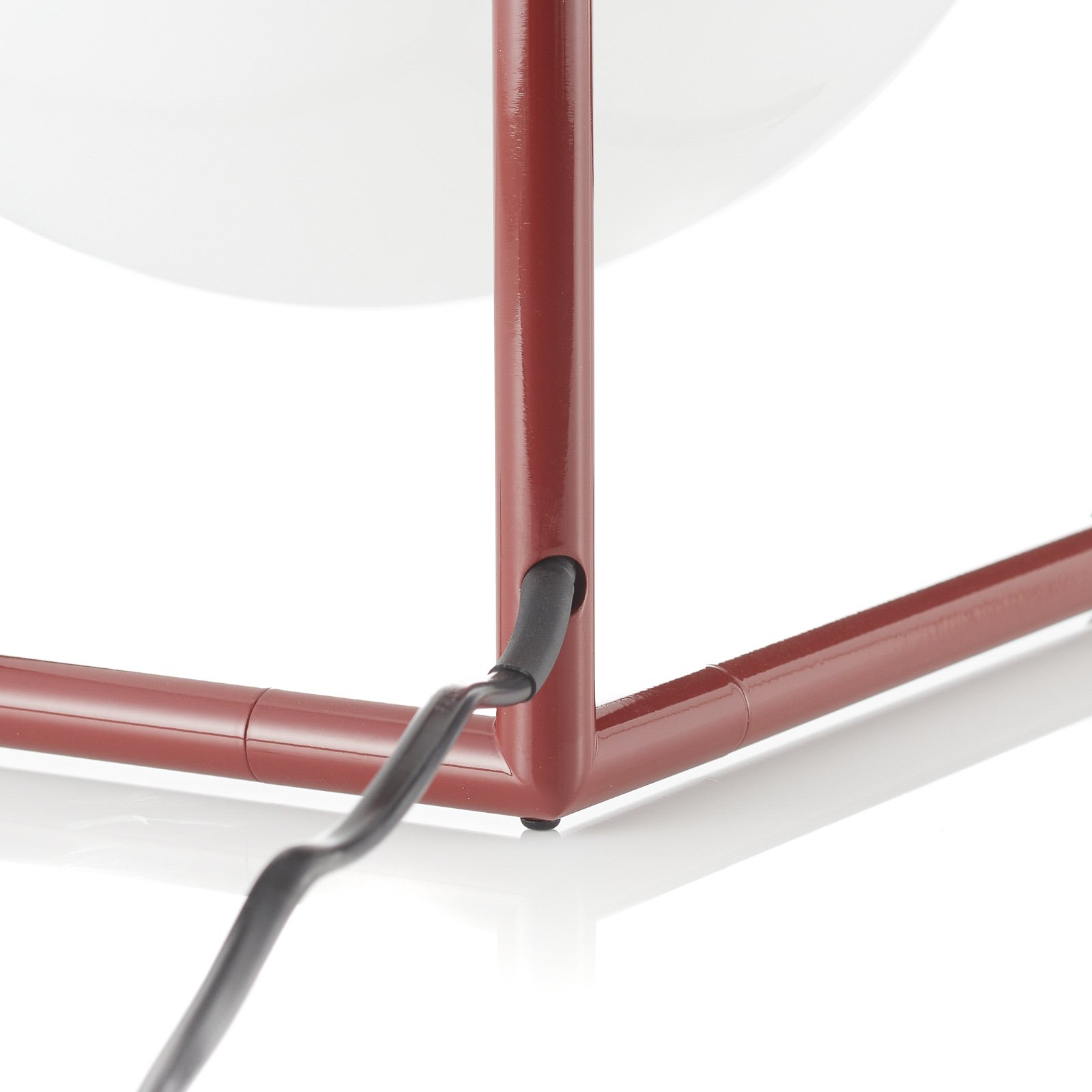 FLOS IC T1 Low designer table lamp burgundy red