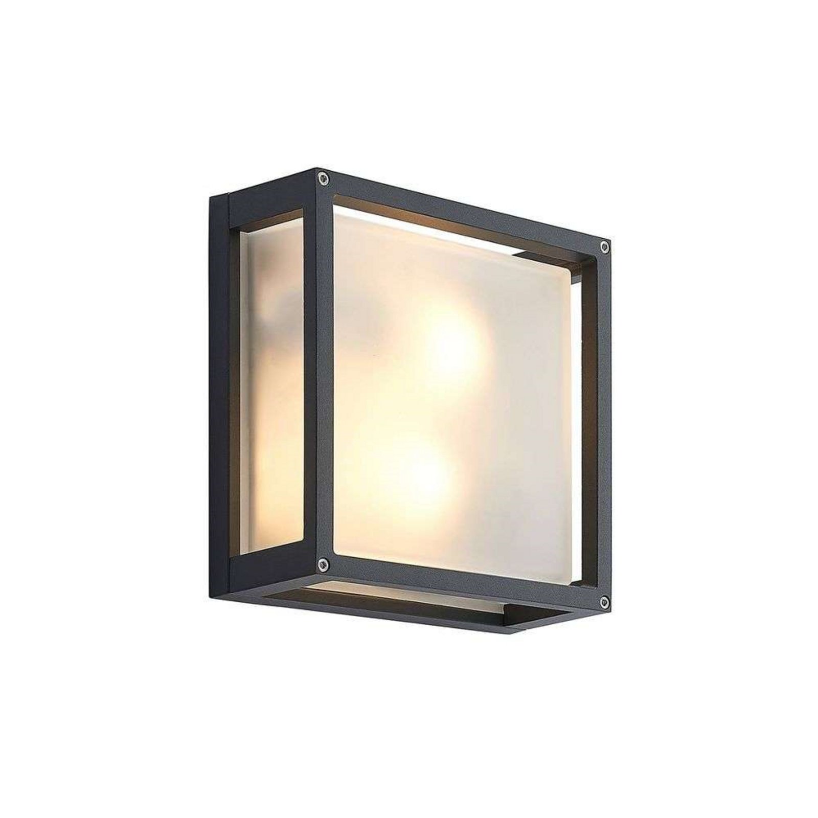 Aurelien Square Aplique Exterior IP54 Dark Grey - Lucande