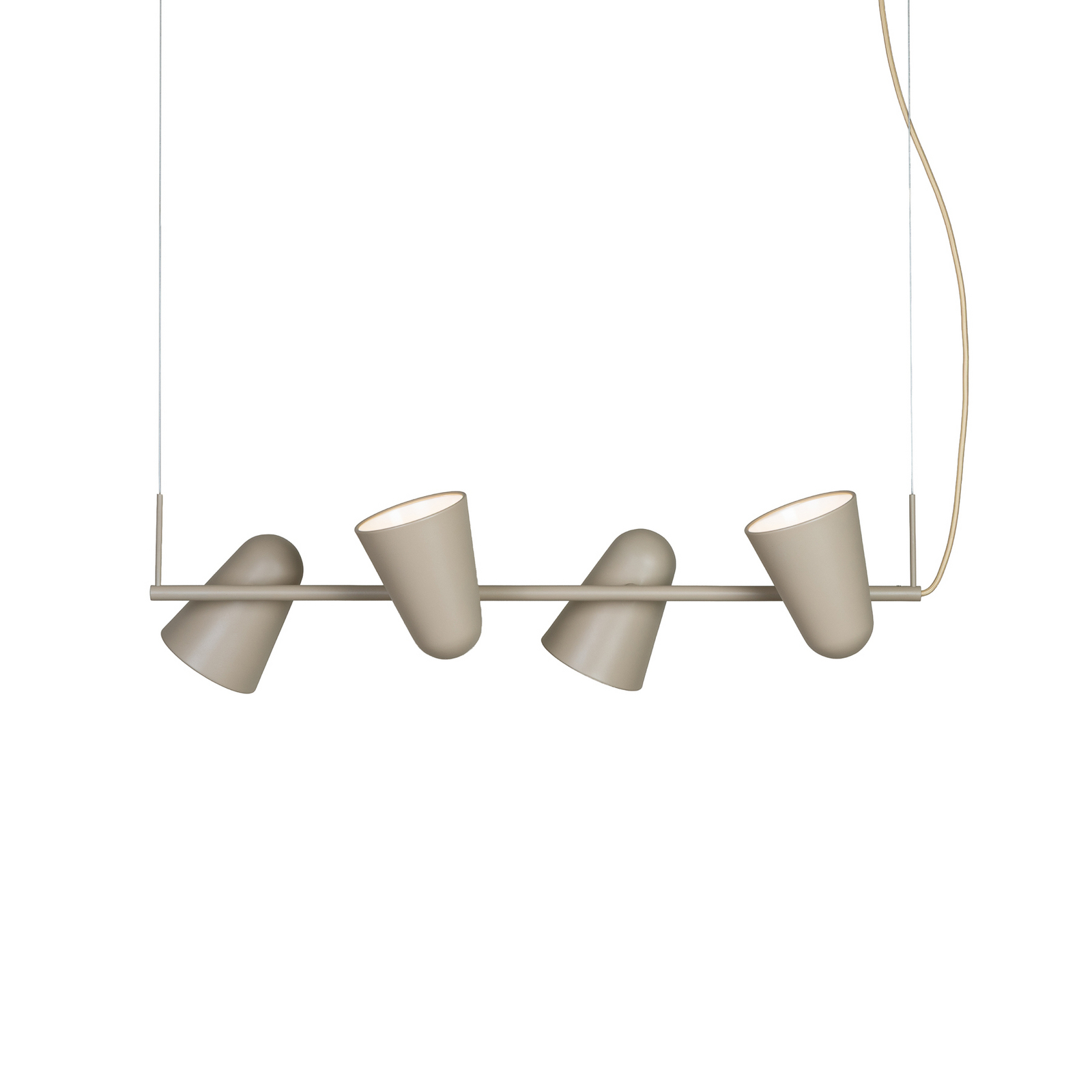 IT'S ABOUT ROMI hanglamp Salamanca, zandkleurig, lengte 80 cm IT'S ABOUT ROMI hanglamp Salamanca, zandkleurig, lengte 80 cm