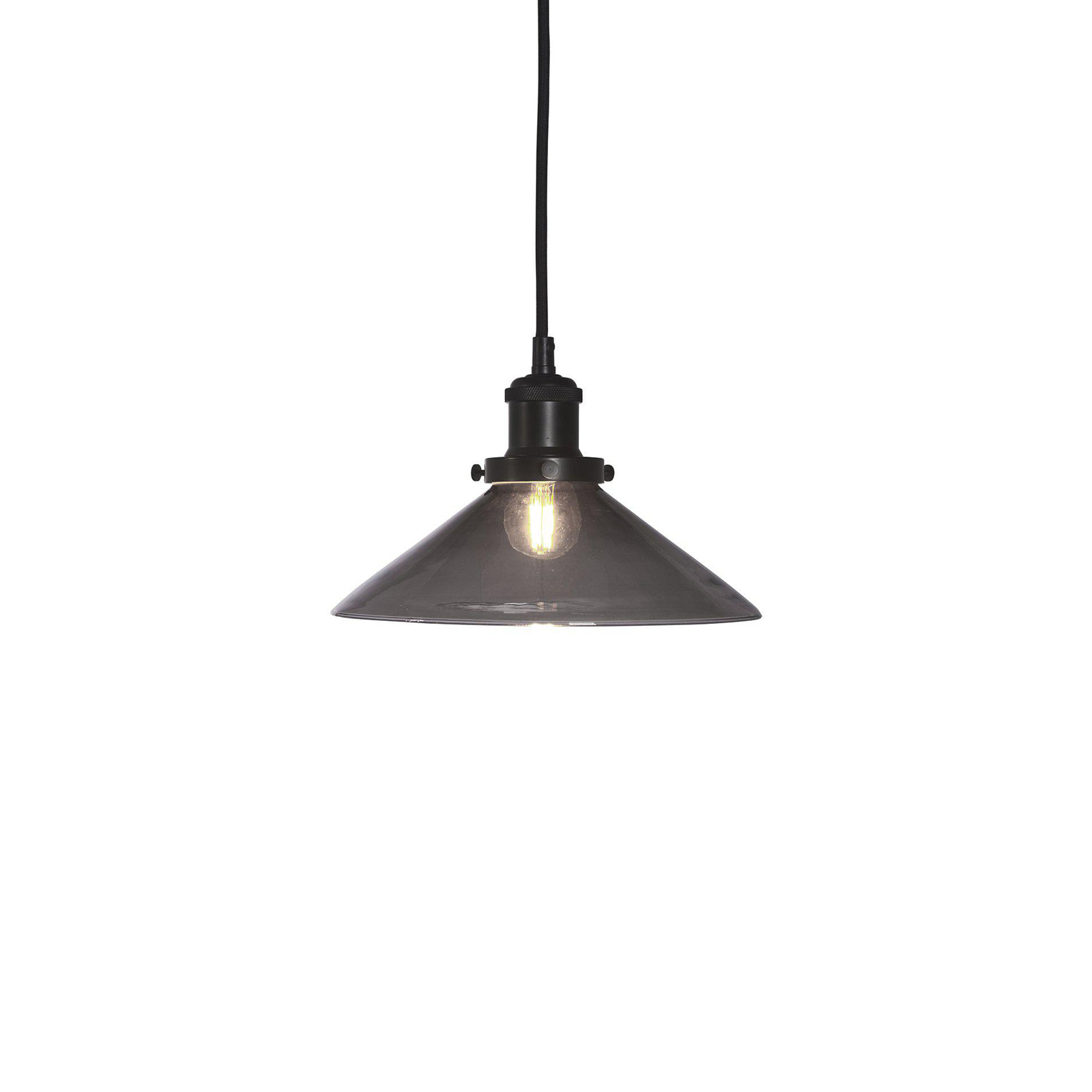 Lampa wisząca PR Home August, czarna, Ø 25 cm
