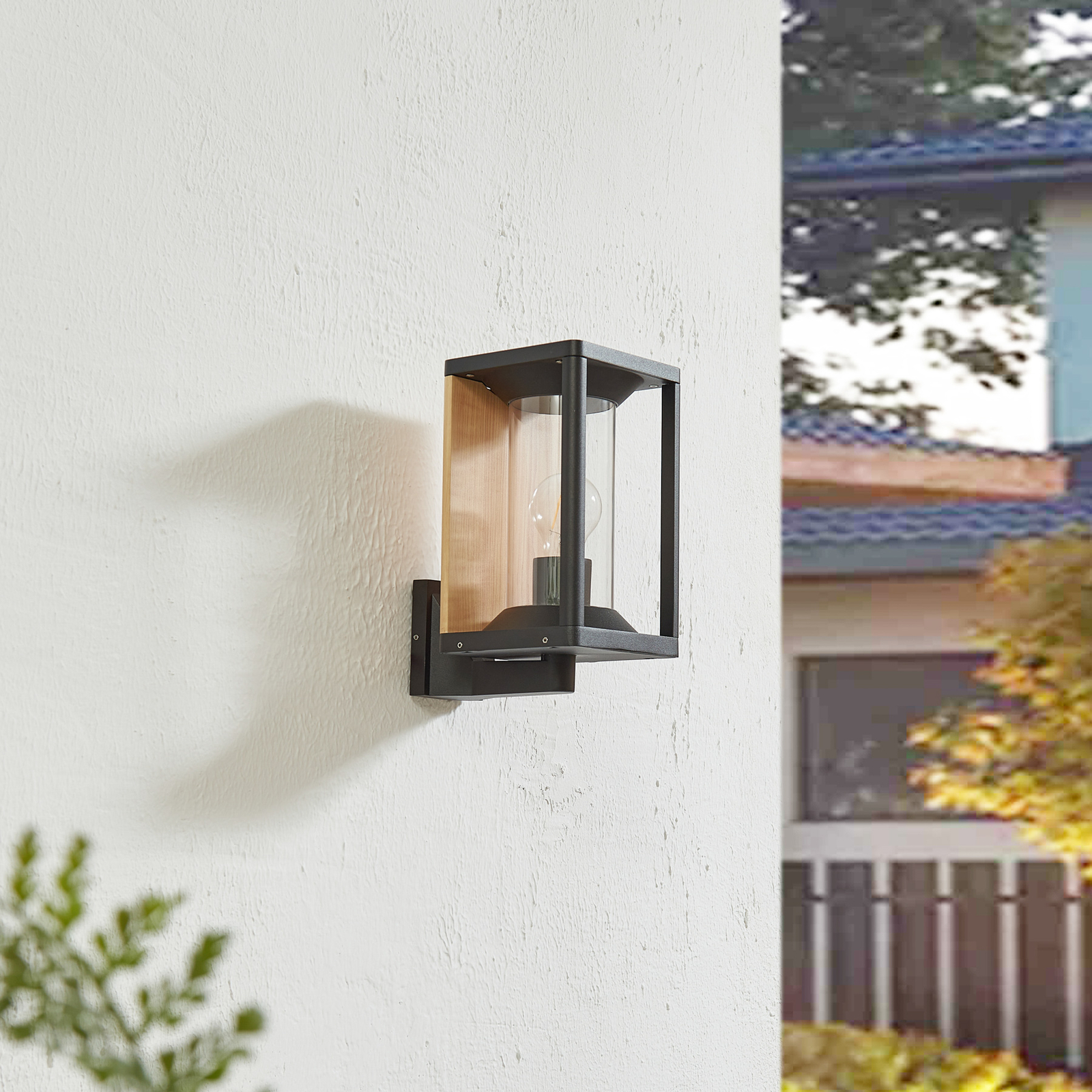 Candina Candeeiro de Parede Exterior IP65 Limpar - Lucande