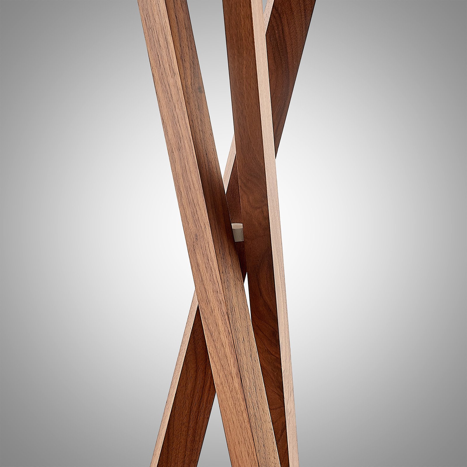 Auriane Állólámpa Black/Walnut - Lucande