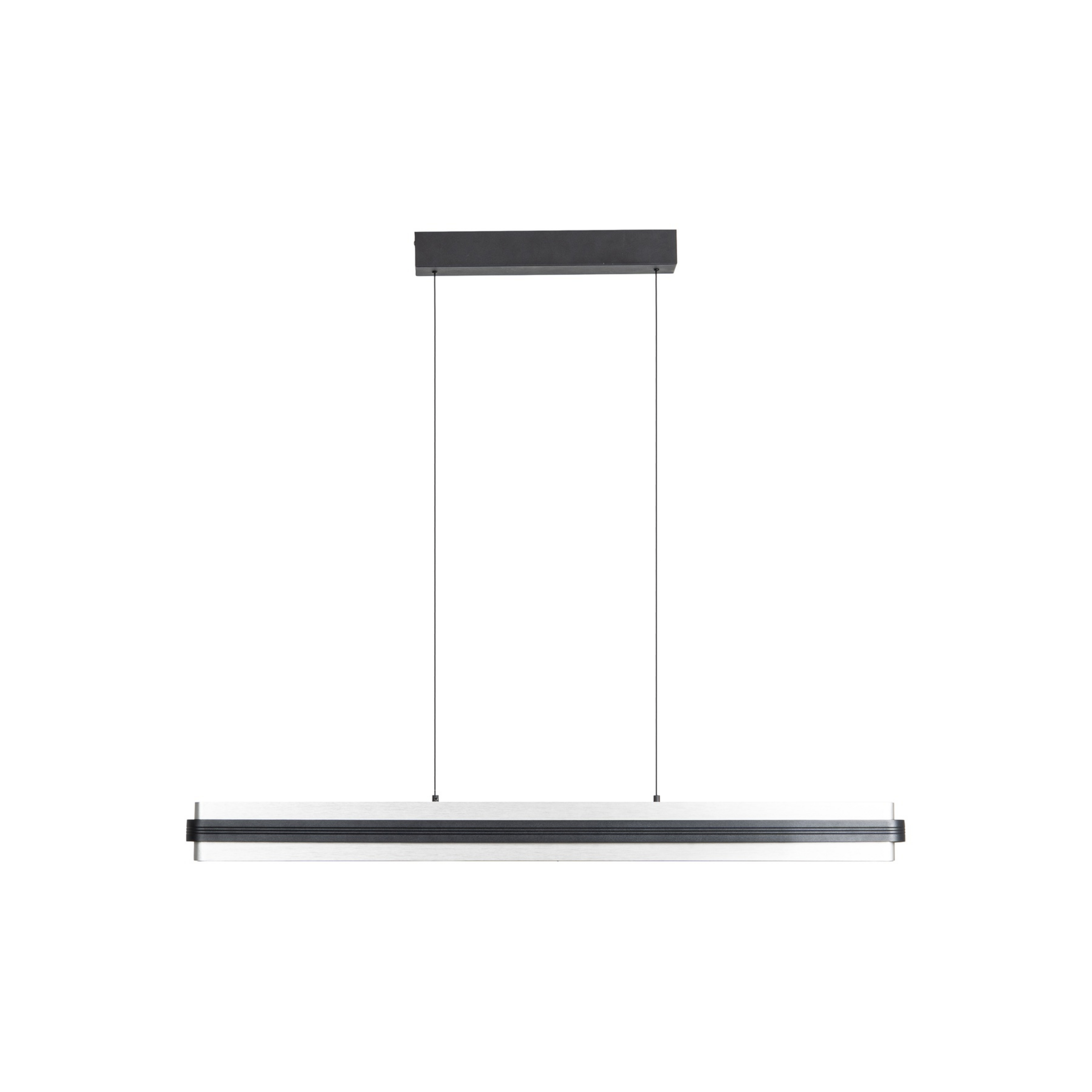 Lámpara colgante LED Tarnin, negro/níquel, 98 cm - Lucande
