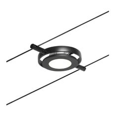 Paulmann Wire RoundMac foco de sobre cable negro