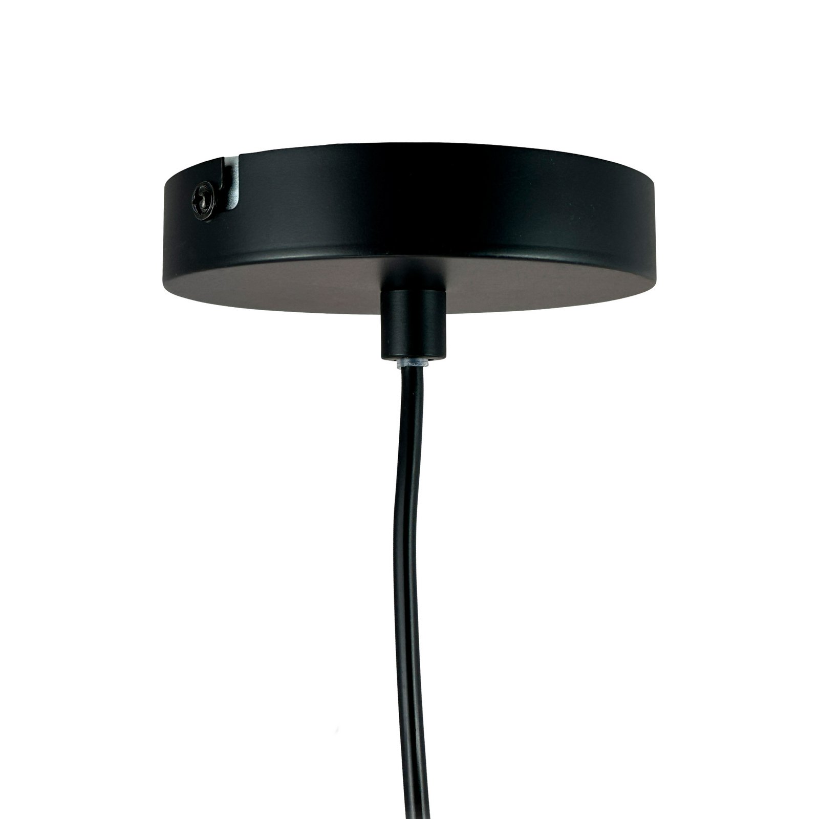 Dyberg Larsen Flora hanging light, matt black, Ø 60 cm, metal