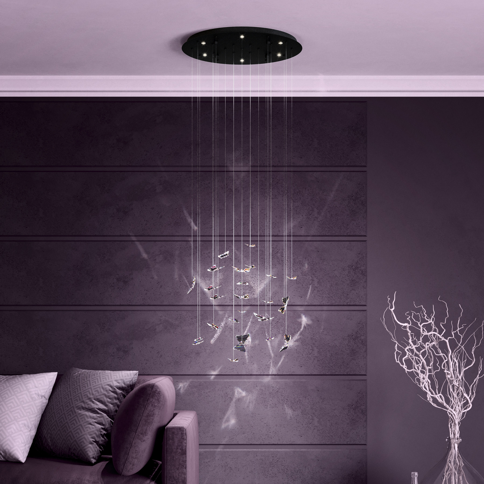 Adrados LED-Hängelampe, rund, 6-fl. - EGLO Stars Of Light